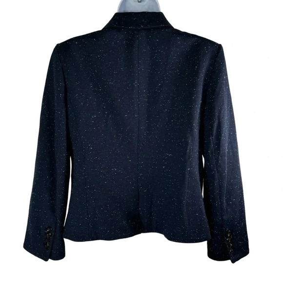 Ann Taylor size 6 Navy Speckled Blazer - Picture 3 of 10